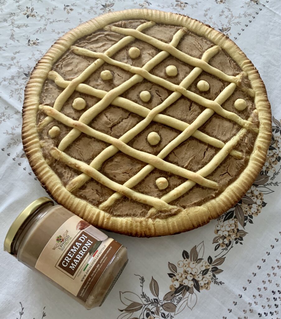 Crostata con crema di marroni